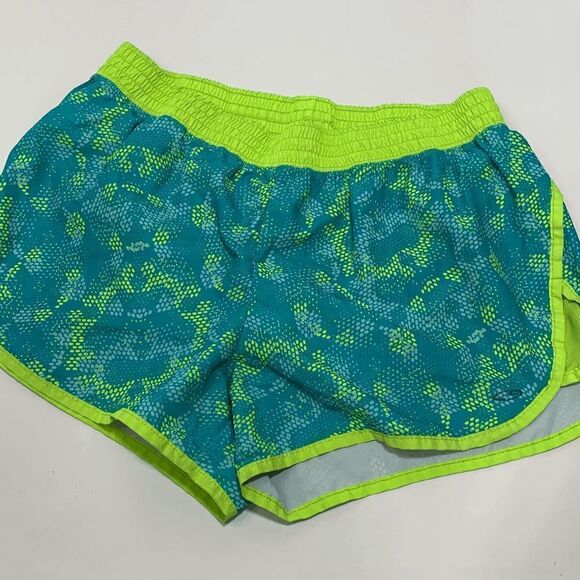 Champion Womens Activewear Running Shorts Duo Dry Neon Green XL - Picture 1 of 6